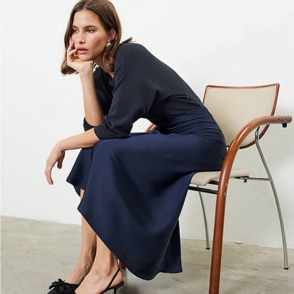 Current Air Navy Blue Maxi Dress